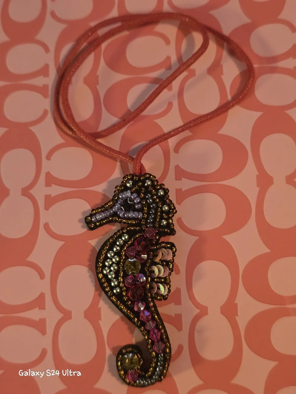 Seahorse Bag Charm/ Keychain NEW